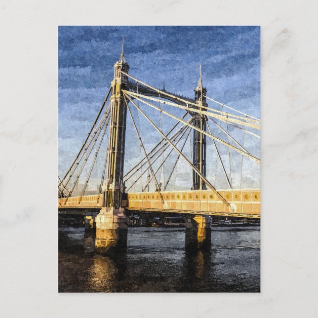 The Albert Bridge Art Postcard (Front)