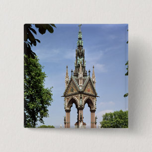 The Albert Memorial from the Albert Hall 2 Inch Square Button