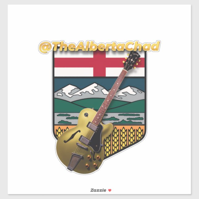 The Alberta Chad - Vinyl Window Sticker (Sheet)