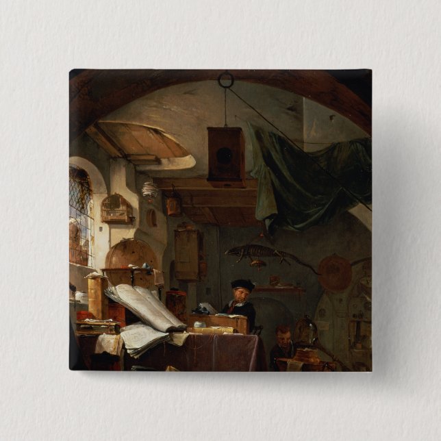The Alchemist 2 Inch Square Button (Front)