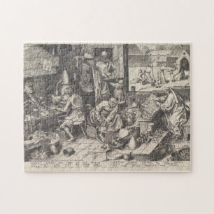 The Alchemist after 1558 Pieter Bruegel the Elder  Jigsaw Puzzle