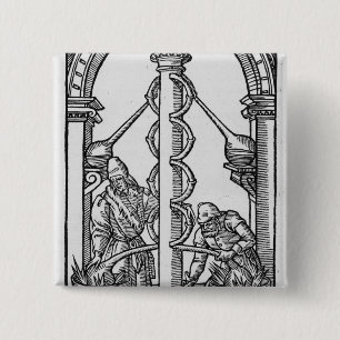 The Alchemist at Work 2 Inch Square Button