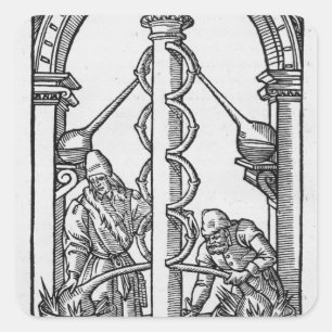 The Alchemist at Work Square Sticker