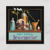 The Alchemist Brewmaster Square Business Card