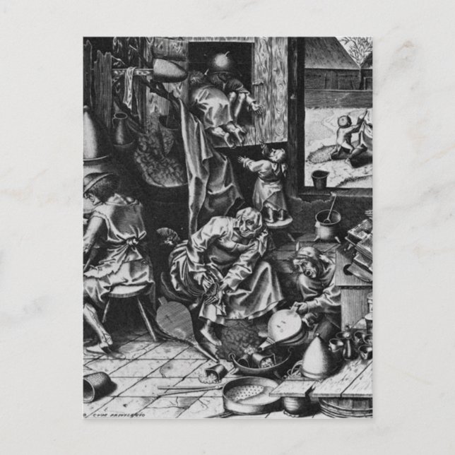 The Alchemist by Pieter Bruegel the Elder Postcard (Front)