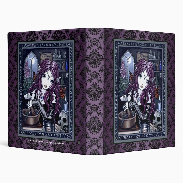 "The Alchemist" Gothic Magical Fairy Art Binder (Background)