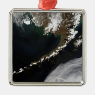 The Aleutian Islands and the Alaskan peninsula Metal Ornament