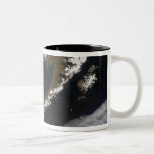 The Aleutian Islands and the Alaskan peninsula Two-Tone Coffee Mug