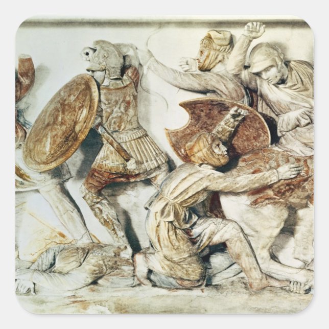 The Alexander Sarcophagus Square Sticker (Front)