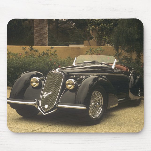 The Alfa Romeo 8C 2900B is a very rare and very Mouse Pad (Front)