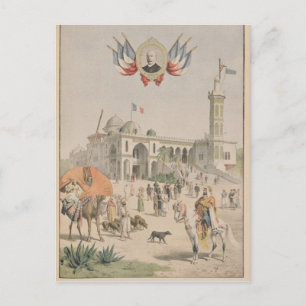 The Algerian Pavilion at the Universal Exhibition Postcard