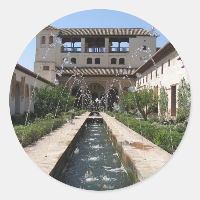 The Alhambra Classic Round Sticker (Front)