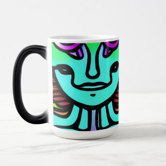 The alien face phycodelic magic mug