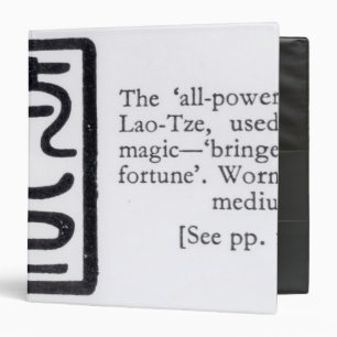 The 'All-Powerful' Seal of Lao-Tze Binder