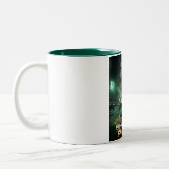 “The All-Round Power: Shadab Khan” Two-Tone Coffee Mug (Left)