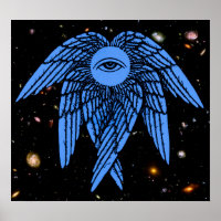 The All Seeing Eye of Providence in Blue