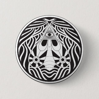 The all seeing moth 2 inch round button