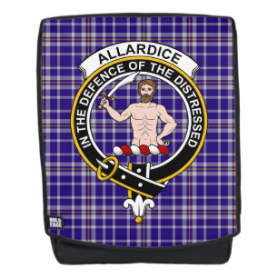 The Allardice Clan Crest Tartan Plaid Backpack