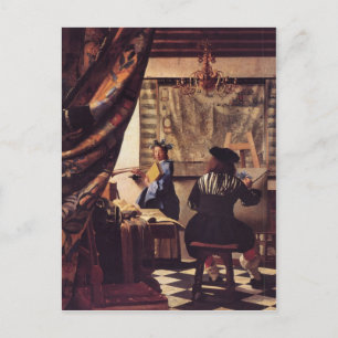 The Allegory of Painting by Johannes Vermeer Postcard