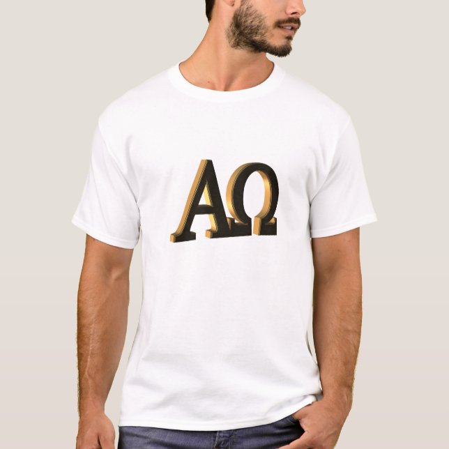 The alpha and the omega 3D symbol T-Shirt (Front)