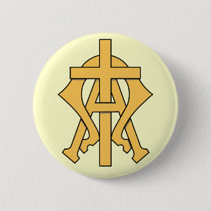 The Alpha & The Omega 2 Inch Round Button