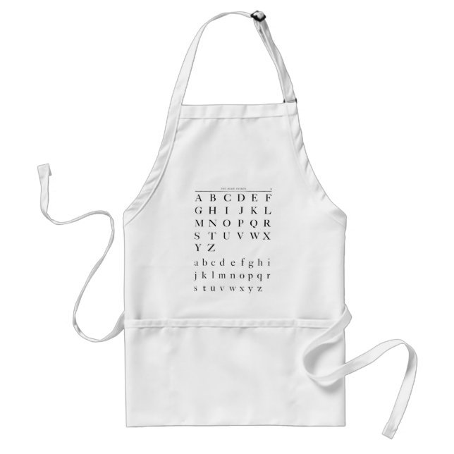 The Alphabet Apron (Front)