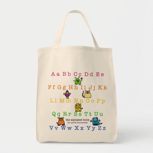 "the alphabet book" - book cover - grocery bag (Front)