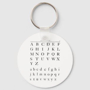 The Alphabet Keychain