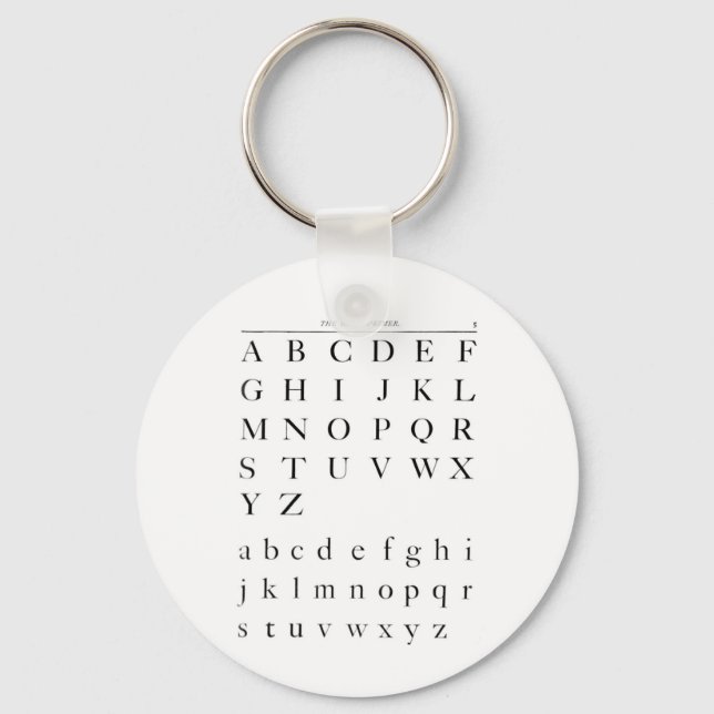 The Alphabet Keychain (Front)