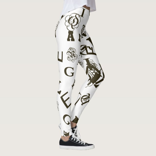 The Alphabet Leggings (Right)
