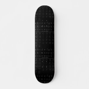 The Alphabet Skateboard