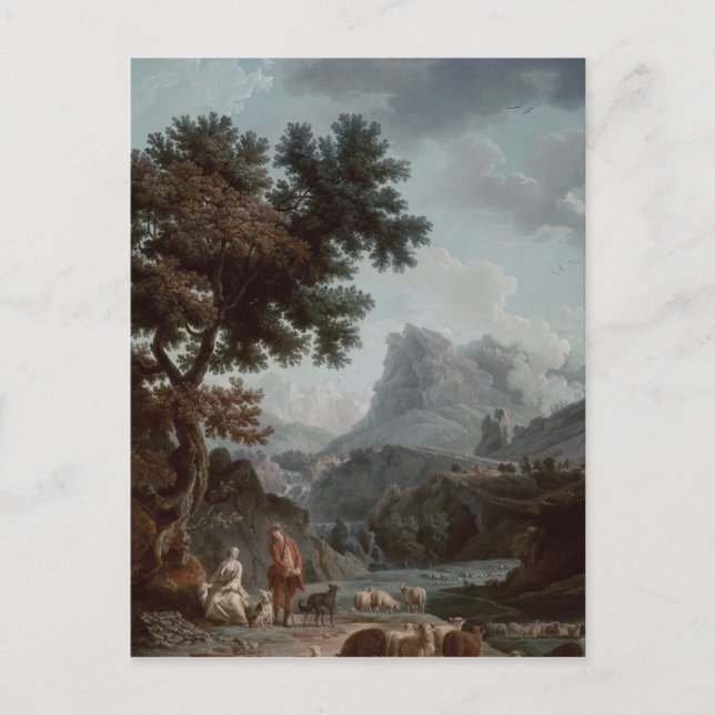 The Alpine Shepherdess Postcard (Front)