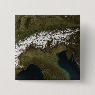 The Alps 2 Inch Square Button