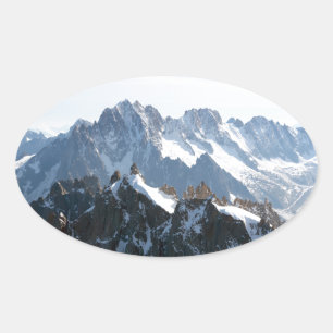 The Alps - magnificent! Oval Sticker