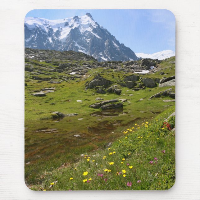 The Alps mountain range - Stunning! Mouse Pad (Front)