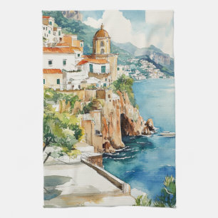 The Amalfi Coast, Italy Kitchen Towel