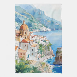 The Amalfi Coast, Italy Kitchen Towel