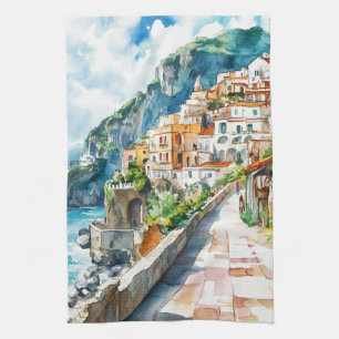 The Amalfi Coast, Italy Kitchen Towel