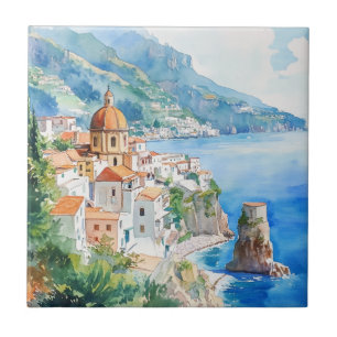 The Amalfi Coast, Italy Tile