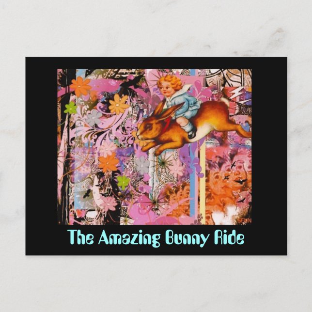 The Amazing Bunny Ride Postcard (Front)