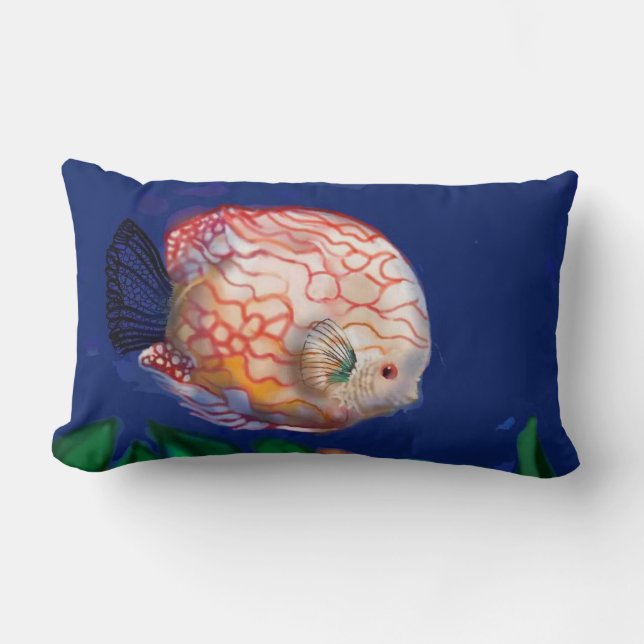 The amazing fish lumbar pillow (Front)