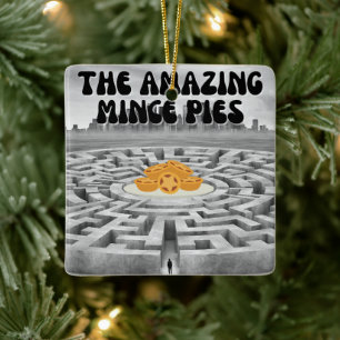 The Amazing Mince Pies Ceramic Ornament