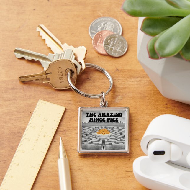 The Amazing Mince Pies Keychain (Desk)