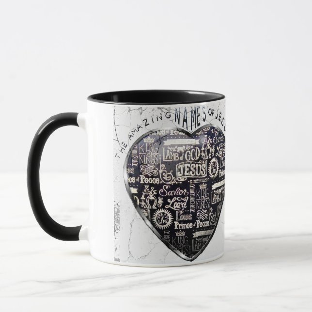 The Amazing Names Of Jesus Christ Mug (Left)