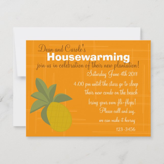 The Amazing Pineapple Invitation (Front)
