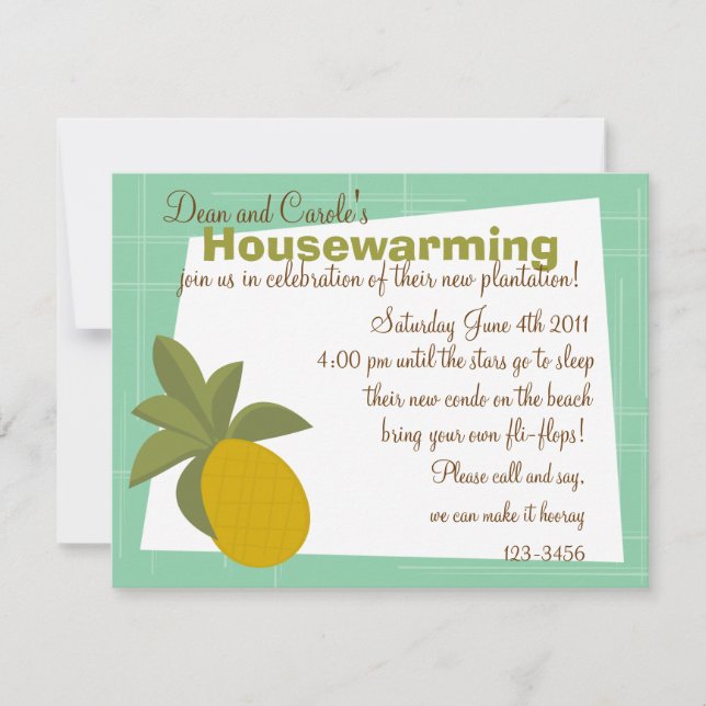The Amazing Pineapple Invitation (Front)