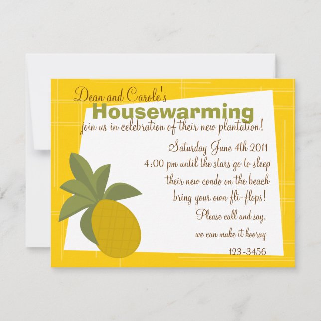 The Amazing Pineapple Invitation (Front)