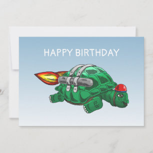 The Amazing Rocket Turtle Card