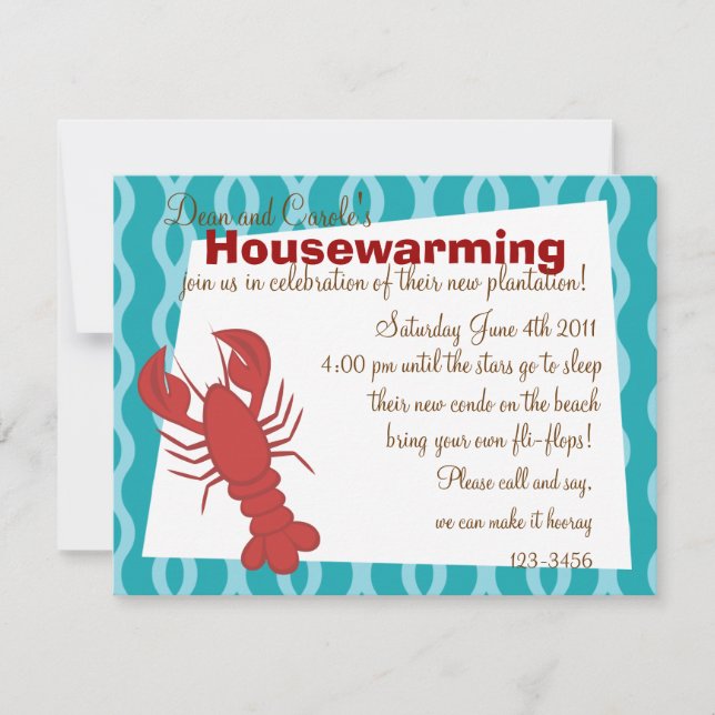 The AmazingLobster Invitation (Front)