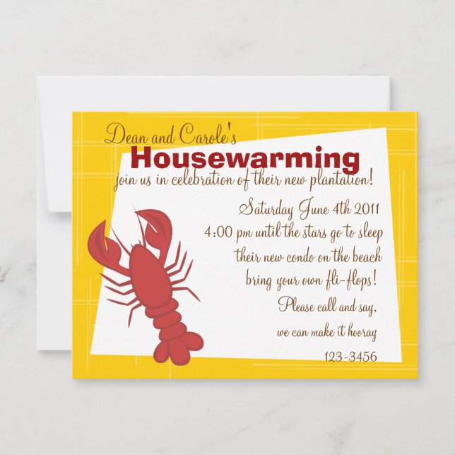 The AmazingLobster Invitation (Front)